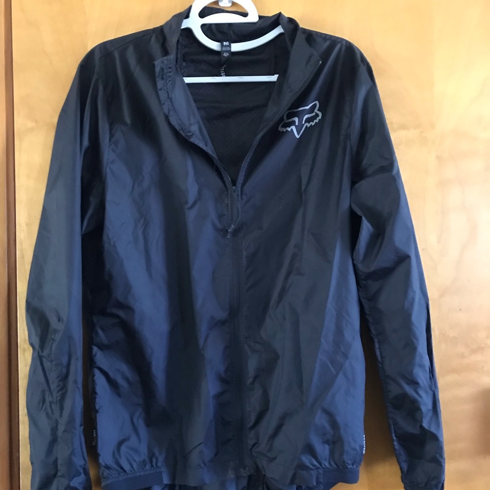 Fox Racing Lightweight Black Windbreaker Jacket